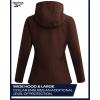 imageReebok Womens Softshell Jacket  Super Soft Woven Wind Resistant Womens Fleece Jacket for Golf Running Gym Workout HikingTruffle