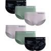 imageReebok Hipster Panties for Women  6 Pack Stretch Performance Seamless Underwear with Relaxed Tagless Waist SXLBlackGreenLily