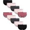 imageReebok Womens Bikini Underwear  10 Pack Stretch Performance Briefs Bikini Panties  Seamless Underwear for Women Size SXLBlackLight Pink JacquardSharkskinLight PinkPersian Pink
