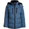 imageReebok Womens Puffer Jacket  Heavyweight Puffer Coat with Faux Fur Trim Hood  Outerwear Down Winter Jackets for WomenDusty Blue
