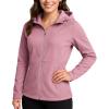 imageReebok Womens Softshell Jacket  Super Soft Woven Wind Resistant Womens Fleece Jacket for Golf Running Gym Workout HikingOrchid Pink