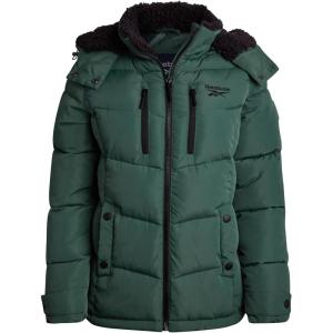 imageReebok Womens Puffer Jacket  Heavyweight Puffer Coat with Faux Fur Trim Hood  Outerwear Down Winter Jackets for WomenThyme