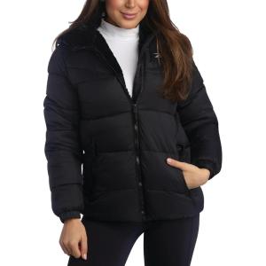 imageReebok Womens Puffer Jacket  Heavyweight Quilted Parka Winter Coat  Fully Faux Fur Lined Ski Jacket for WomenBlack Ink