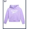 imageReebok Girls Pants Set  3 Piece Soft Fleece Pullover Hoodies Short Sleeve Graphic Tee and Jogger Sweatpants Sweatsuit SetLavender