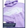 imageReebok Girls Pants Set  3 Piece Soft Fleece Pullover Hoodies Short Sleeve Graphic Tee and Jogger Sweatpants Sweatsuit SetLavender