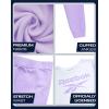 imageReebok Girls Pants Set  3 Piece Soft Fleece Pullover Hoodies Short Sleeve Graphic Tee and Jogger Sweatpants Sweatsuit SetLavender