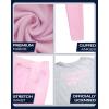imageReebok Girls Pants Set  3 Piece Soft Fleece Pullover Hoodies Short Sleeve Graphic Tee and Jogger Sweatpants Sweatsuit SetPink