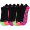 imageReebok Girls Lightweight Comfort Athletic Low Cut Socks 6 PackBlack Assorted