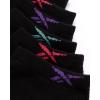 imageReebok Girls Lightweight Comfort Athletic Low Cut Socks 6 PackBlack Assorted