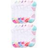 imageReebok Girls Low Cut Socks  12 Pack Lightweight Breathable Low Cut No Show Socks for Girls  Girls Athletic SocksWhite Multi