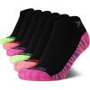 imageReebok Girls Lightweight Comfort Athletic Low Cut Socks 6 PackBlack Assorted