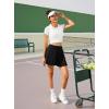 imagePleated Skirts for Women High Waisted Tennis Skirt Athletic Skorts with Pockets Shorts Workout Golf SkortBlack