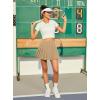imagePleated Skirts for Women High Waisted Tennis Skirt Athletic Skorts with Pockets Shorts Workout Golf SkortKhaki