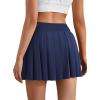 imagePleated Skirts for Women High Waisted Tennis Skirt Athletic Skorts with Pockets Shorts Workout Golf SkortNavy Blue