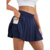 imagePleated Skirts for Women High Waisted Tennis Skirt Athletic Skorts with Pockets Shorts Workout Golf SkortNavy Blue