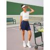 imagePleated Skirts for Women High Waisted Tennis Skirt Athletic Skorts with Pockets Shorts Workout Golf SkortNavy Blue