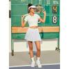 imagePleated Skirts for Women High Waisted Tennis Skirt Athletic Skorts with Pockets Shorts Workout Golf SkortWhite