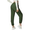 imageQuick Dry Cargo Pants Lightweight Tactical Hiking Pants with 6 Pockets for Women Elastic Waist and WaterResistantArmy Green