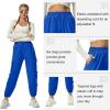 imageQuick Dry Cargo Pants Lightweight Tactical Hiking Pants with 6 Pockets for Women Elastic Waist and WaterResistantBlue