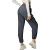 imageQuick Dry Cargo Pants Lightweight Tactical Hiking Pants with 6 Pockets for Women Elastic Waist and WaterResistantDark Grey