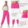 imageQuick Dry Cargo Pants Lightweight Tactical Hiking Pants with 6 Pockets for Women Elastic Waist and WaterResistantHot Pink