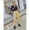 imageQuick Dry Cargo Pants Lightweight Tactical Hiking Pants with 6 Pockets for Women Elastic Waist and WaterResistantKhaki
