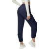 imageQuick Dry Cargo Pants Lightweight Tactical Hiking Pants with 6 Pockets for Women Elastic Waist and WaterResistantNavy Blue