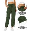 imageQuick Dry Cargo Pants Lightweight Tactical Hiking Pants with 6 Pockets for Women Elastic Waist and WaterResistantZipperarmy Green