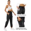 imageQuick Dry Cargo Pants Lightweight Tactical Hiking Pants with 6 Pockets for Women Elastic Waist and WaterResistantZipperblack