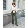 imageWomens Bootcut Dress Pants Business Casual Work Pants with Pockets High Waist Stretchy Trousers Pull On Office SlacksArmy Green