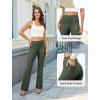 imageWomens Bootcut Dress Pants Business Casual Work Pants with Pockets High Waist Stretchy Trousers Pull On Office SlacksArmy Green