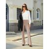 imageWomens Bootcut Dress Pants Business Casual Work Pants with Pockets High Waist Stretchy Trousers Pull On Office SlacksLight Coffee