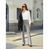 imageWomens Bootcut Dress Pants Business Casual Work Pants with Pockets High Waist Stretchy Trousers Pull On Office SlacksLight Grey