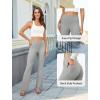 imageWomens Bootcut Dress Pants Business Casual Work Pants with Pockets High Waist Stretchy Trousers Pull On Office SlacksLight Grey