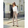 imageWomens Bootcut Dress Pants Business Casual Work Pants with Pockets High Waist Stretchy Trousers Pull On Office SlacksTaupe