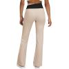 imageWomens Flare Leggings with PocketsCrossover High Waisted Bootcut Yoga PantsTummy Control Bell Bottom LeggingsBlackkhaki