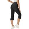 imageWomens Flare Leggings with PocketsCrossover High Waisted Bootcut Yoga PantsTummy Control Bell Bottom LeggingsZblackcapris