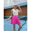 imageWomens Pleated Tennis Skirts with Pocket Shorts High Waisted Skorts Lightweight Golf Skirt Flowy Athletic SkortHot Pink