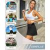 imageWomens Skort Tennis Skirt with Pocket Shorts Mini Golf Skirts High Waisted Athletic Skorts Summer WorkoutBlack