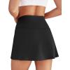 imageWomens Skort Tennis Skirt with Pocket Shorts Mini Golf Skirts High Waisted Athletic Skorts Summer WorkoutBlack