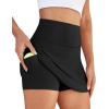 imageWomens Skort Tennis Skirt with Pocket Shorts Mini Golf Skirts High Waisted Athletic Skorts Summer WorkoutBlack