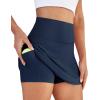 imageWomens Skort Tennis Skirt with Pocket Shorts Mini Golf Skirts High Waisted Athletic Skorts Summer WorkoutNavy