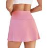 imageWomens Skort Tennis Skirt with Pocket Shorts Mini Golf Skirts High Waisted Athletic Skorts Summer WorkoutPink