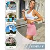 imageWomens Skort Tennis Skirt with Pocket Shorts Mini Golf Skirts High Waisted Athletic Skorts Summer WorkoutPink