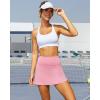 imageWomens Skort Tennis Skirt with Pocket Shorts Mini Golf Skirts High Waisted Athletic Skorts Summer WorkoutPink