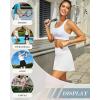 imageWomens Skort Tennis Skirt with Pocket Shorts Mini Golf Skirts High Waisted Athletic Skorts Summer WorkoutWhite