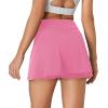 imageWomens Tennis Skirt Golf Athletic Skorts with Shorts Pocket Workout Running Sports Dressy Casual Summer Mini SkirtsHot Pink