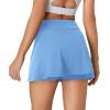 imageWomens Tennis Skirt Golf Athletic Skorts with Shorts Pocket Workout Running Sports Dressy Casual Summer Mini SkirtsSky Blue