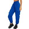 imageQuick Dry Cargo Pants Lightweight Tactical Hiking Pants with 6 Pockets for Women Elastic Waist and WaterResistantBlue