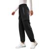 imageQuick Dry Cargo Pants Lightweight Tactical Hiking Pants with 6 Pockets for Women Elastic Waist and WaterResistantZipperblack